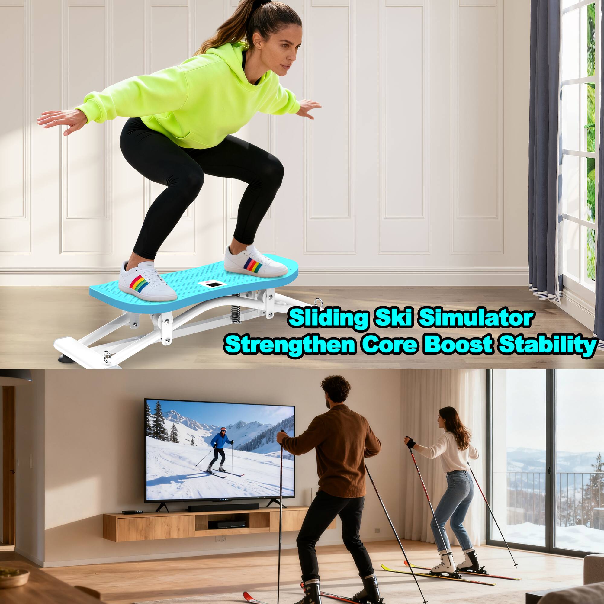Sliding Ski Simulator  
Strengthen Core Boost Stability