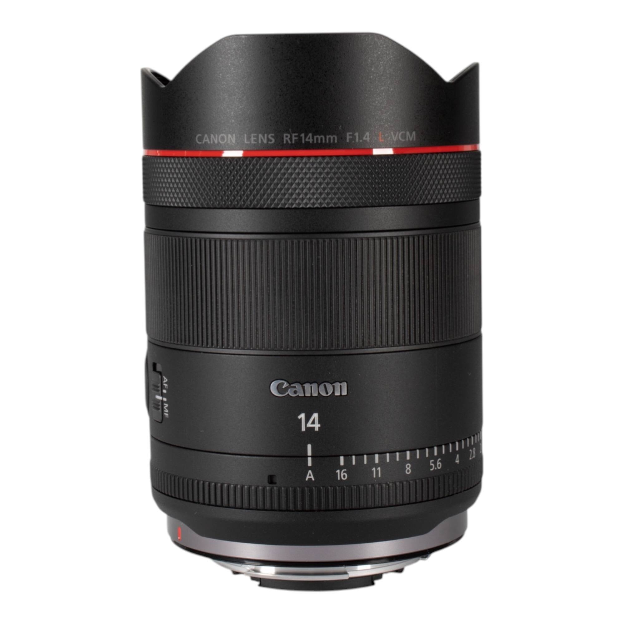 CANON LENS RF14mm F1.4 L VCM AFs MF Canon 14 I A 16 11 8 5.6 4 2.8
