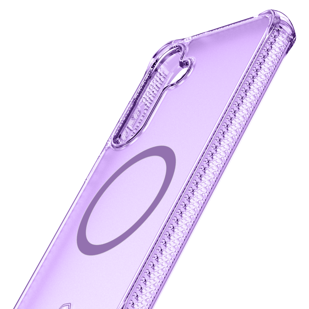 Alt View 5. Itskins - Hybrid_R Vapor MagSafe Case for Samsung Galaxy S25 - Purple.