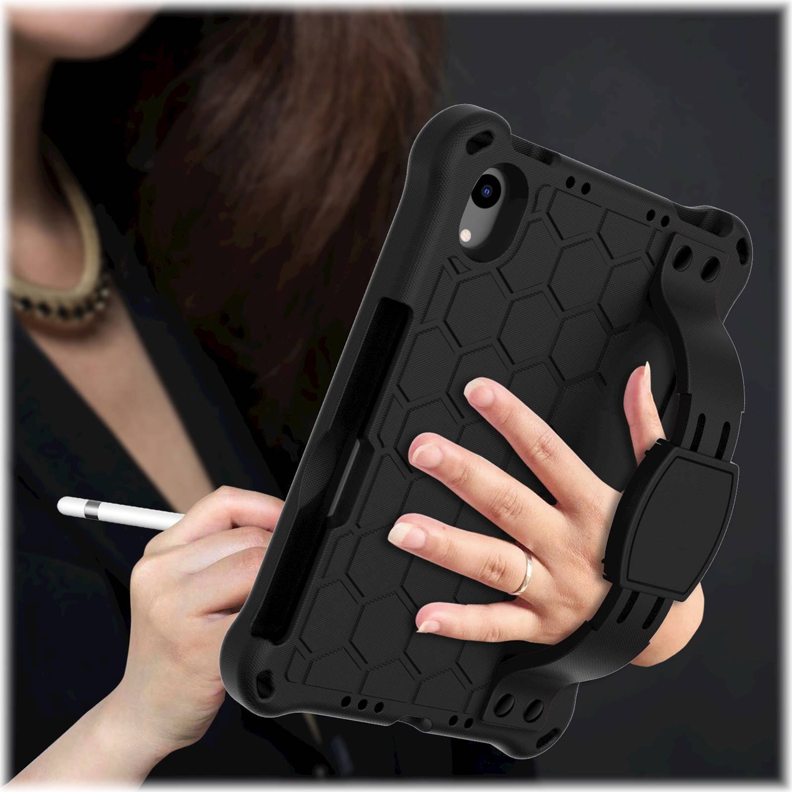 Alt View 15. SaharaCase - DualShock Series Case for Apple iPad mini (A17 Pro) and Apple iPad mini (6th Generation 2021) - Black.