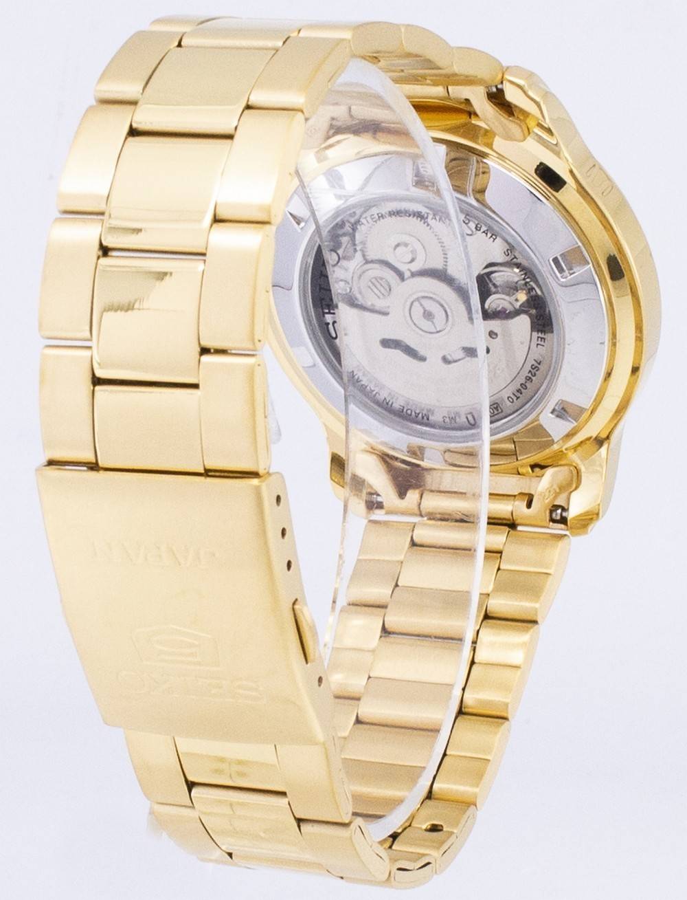WATER RESISTANT 5 BAR STEEL JAPAN NI 7526-04T0 MADE IN JAPAN