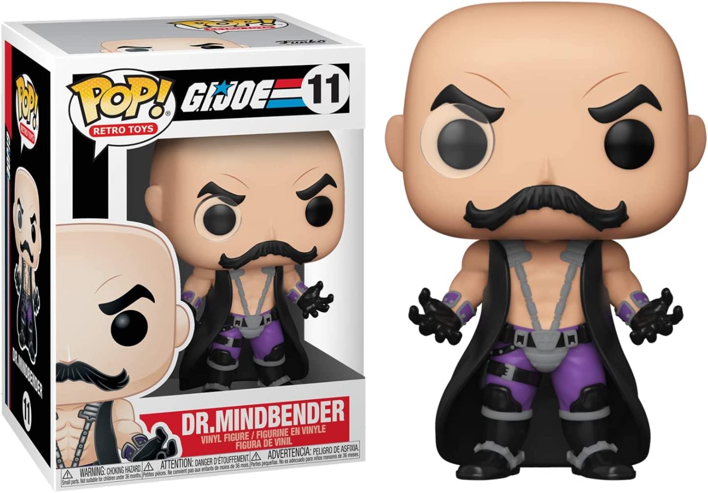 **POP! Retro Toys**

**G.I. JOE 11**

**Dr. Mindbender**

**Vinyl Figure / Figurine en Vinyle / Figura de Vinilo / Figura de Vinil**

**Warning: Choking Hazard - Small parts. Not for children under 3 years.**

**Attention: Danger de suffocation - Petites pièces. Ne convient pas aux enfants de moins de 3 ans.**

**Advertencia: Peligro de asfixia - Piezas pequeñas. No adecuado para niños menores de 36 meses.**

**Achtung: Erstickungsgefahr - Kleine Teile. Nicht für Kinder unter 3 Jahren geeignet.**

**Dr. Mindbender**