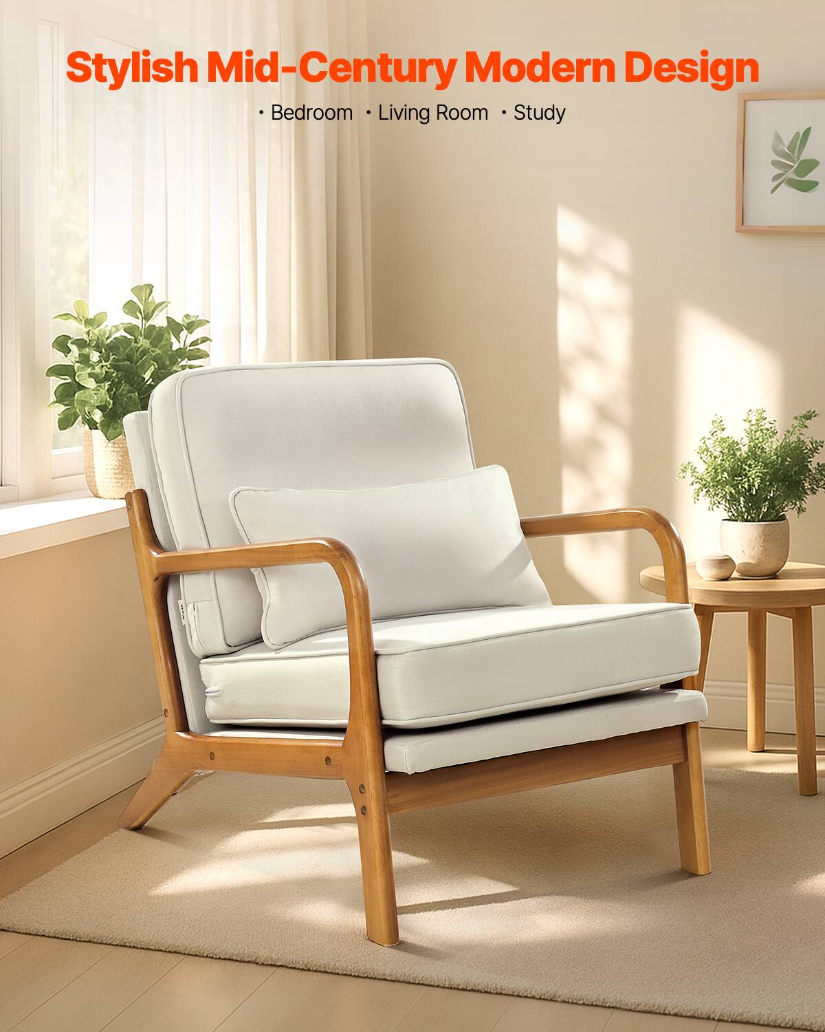 Stylish Mid-Century Modern Design  
• Bedroom • Living Room • Study