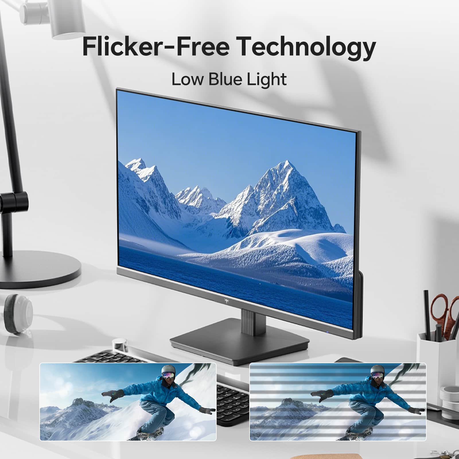 KTC H27D9 27 Inch Gaming Monitor, 2K QHD 1440P, IPS 100Hz/120Hz