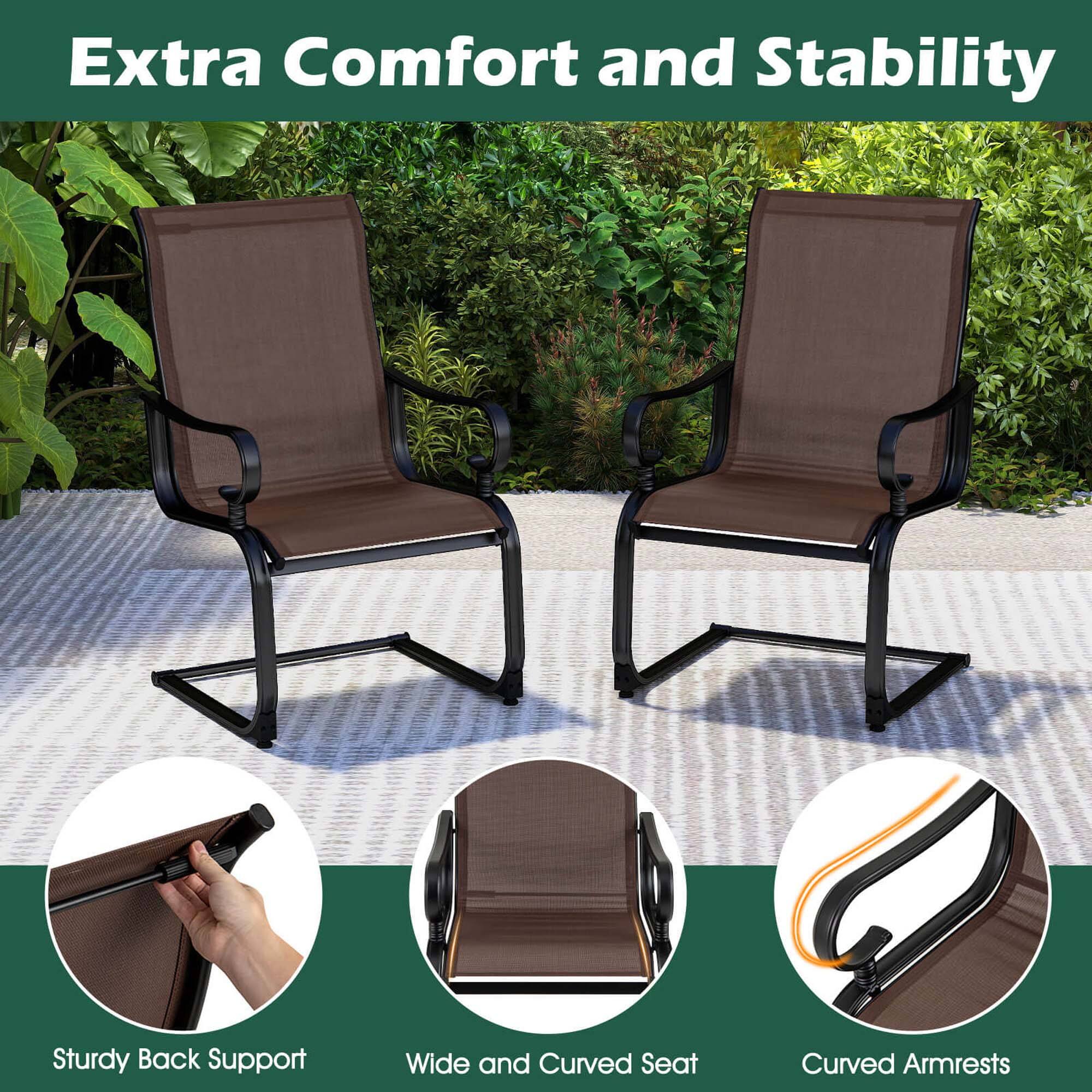 Extra Comfort and Stability

- Sturdy Back Support
- Wide and Curved Seat
- Curved Armrests
