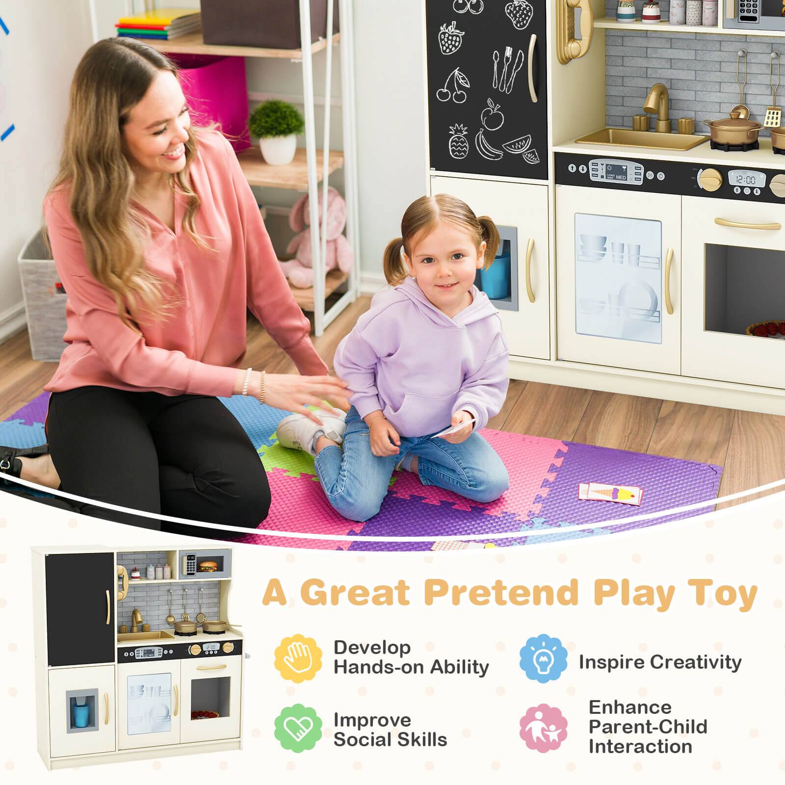 A Great Pretend Play Toy

- Develop Hands-on Ability
- Inspire Creativity
- Improve Social Skills
- Enhance Parent-Child Interaction