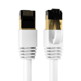 Cables Direct Online - Cat8 Ethernet Cable 35FT, 40Gbps High-Speed RJ45 Shielded Copper Cord for Router, PC & Gaming - White