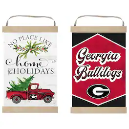 Jardine - Georgia Bulldogs 12" x 20" Reversible Banner Sign - White