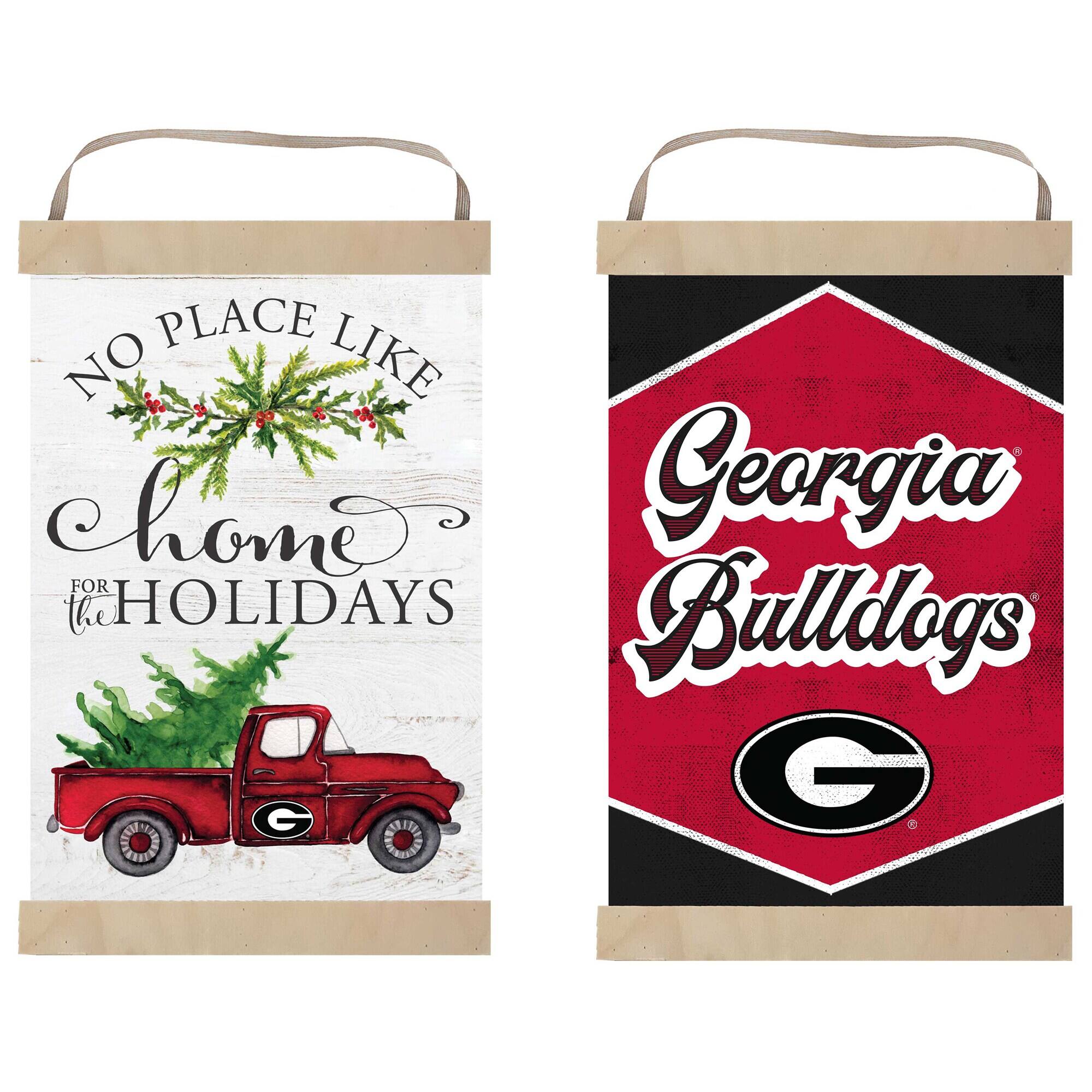 Jardine - Georgia Bulldogs 12" x 20" Reversible Banner Sign - White