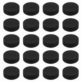 Unique Bargains - Single Sided Speaker Isolation Pads 60x20mm Round EVA Acoustic Foam Anti-Vibration Feet for Speaker Subwoofer, 32pcs - Black
