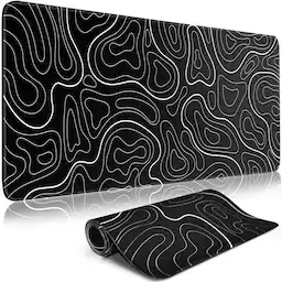 Black Topographic Style