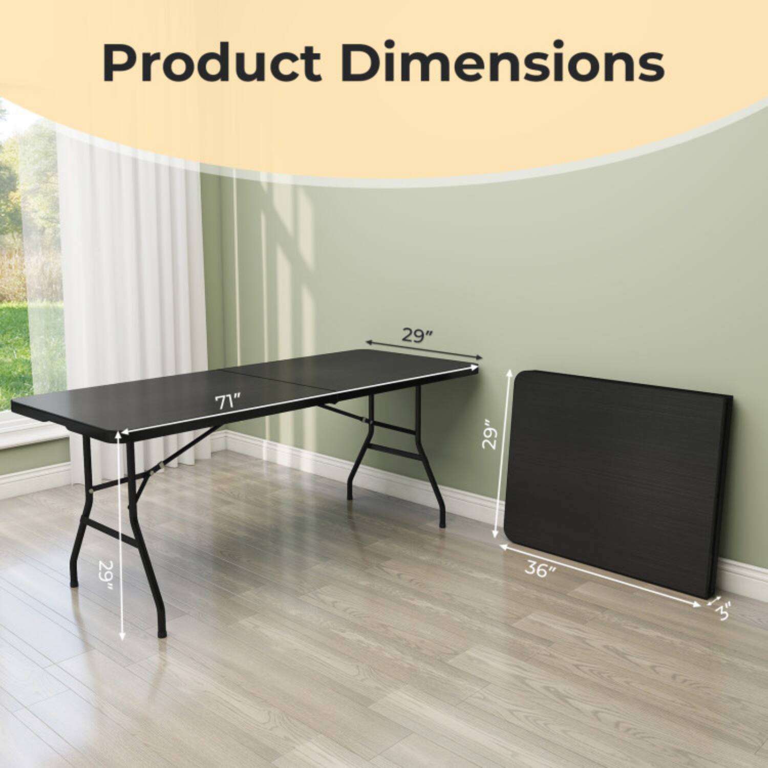 Product Dimensions: 29" x 71" x 29" x 36" - 3"