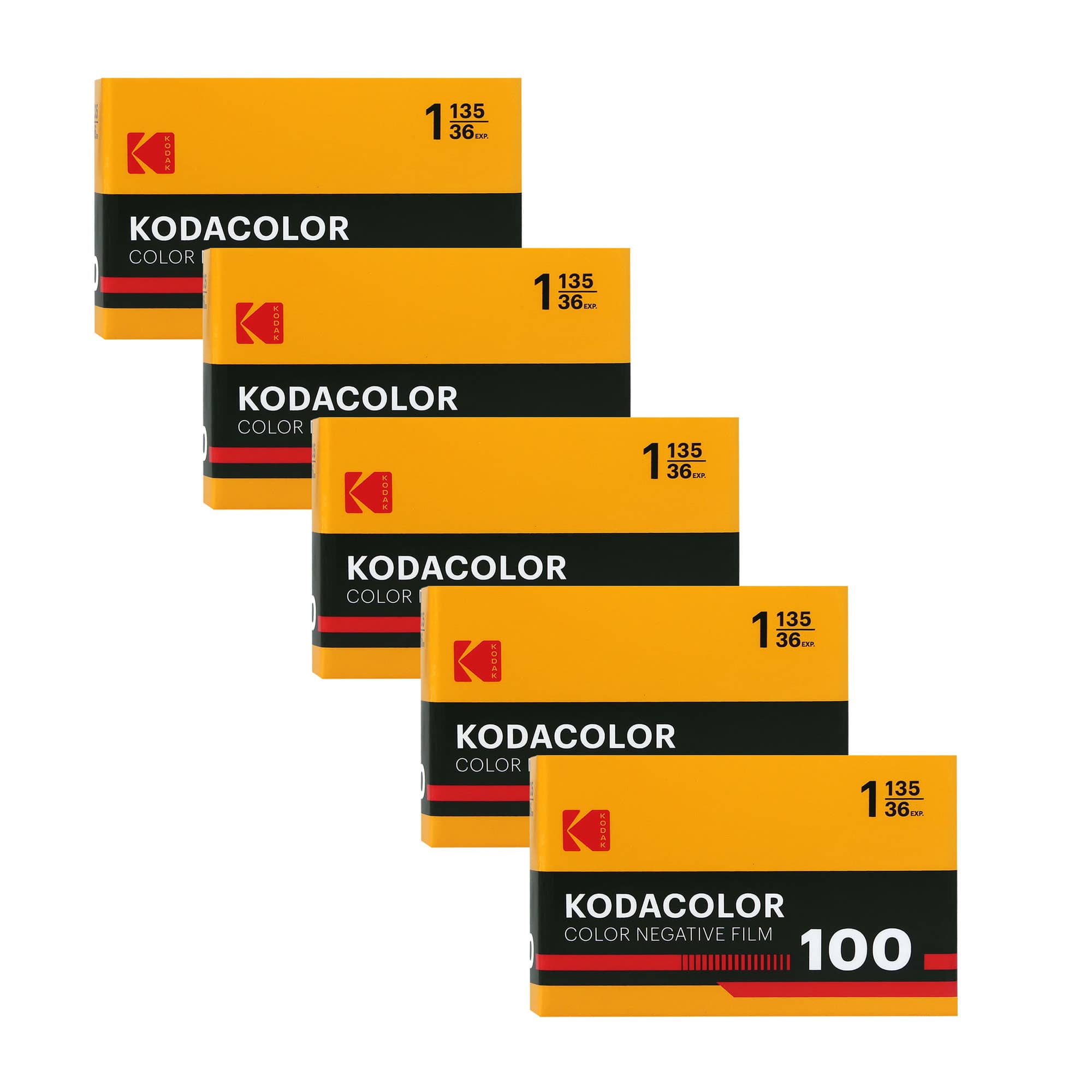 Kodak - Kodacolor 100 Color Negative Film (35mm Roll Film, 36 Exposures) - 5 Pack - Black price history on PriceWatchPro