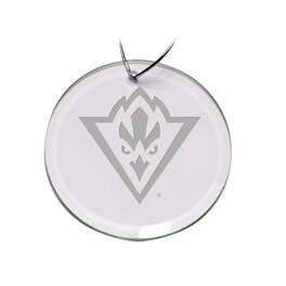 Jardine - UNC Wilmington Seahawks 3'' Glass Round Ornament - Multicolor