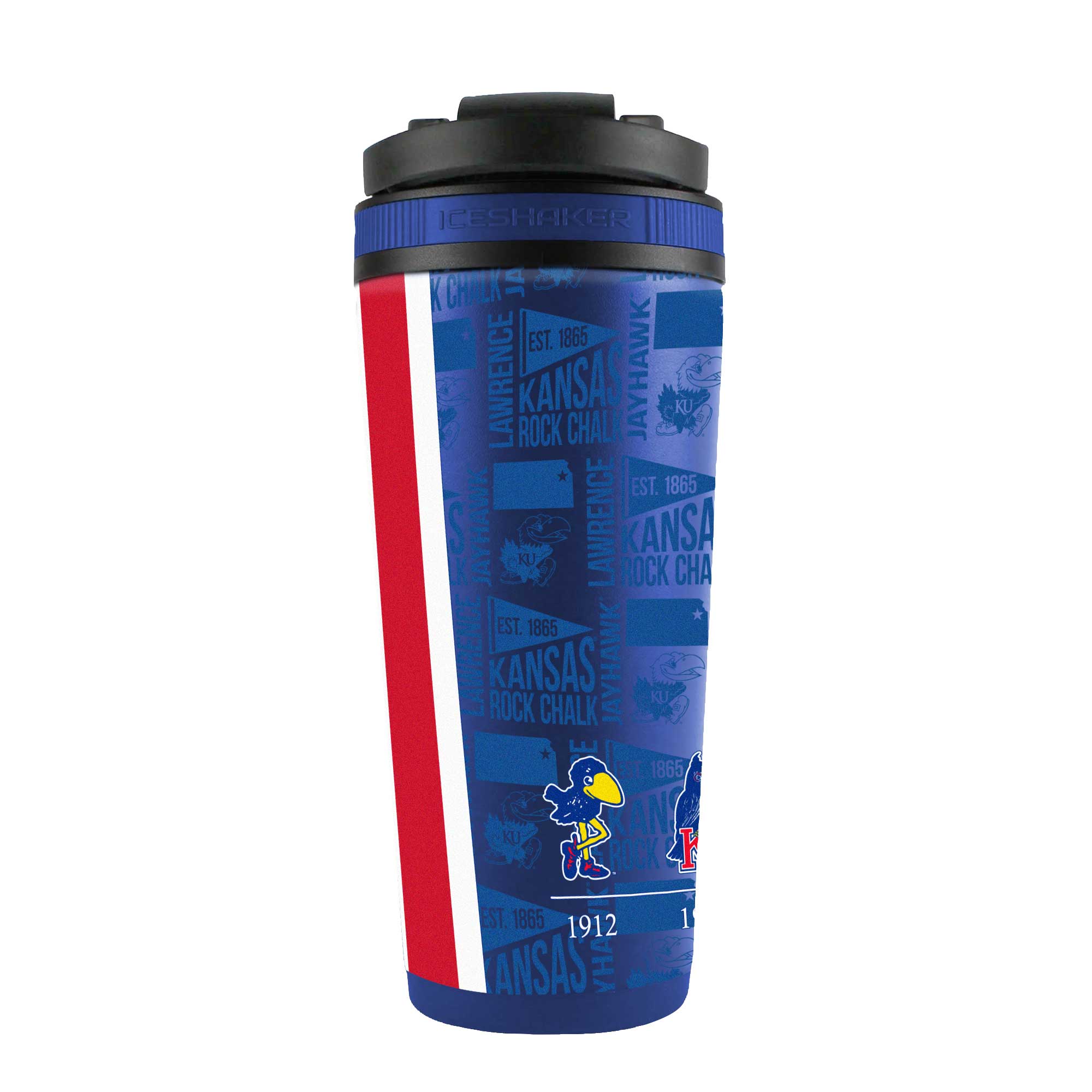 ICEShaker  
KANSAS ROCK CHALK  
EST. 1865  
LAWRENCE KANSAS  
JAYHAWK  
1912