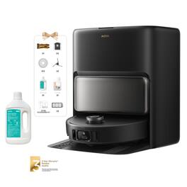 MOVA - V50 Ultra Complete Robot Vaccum and Mop Bundle with Official Cleaning Solution - Black