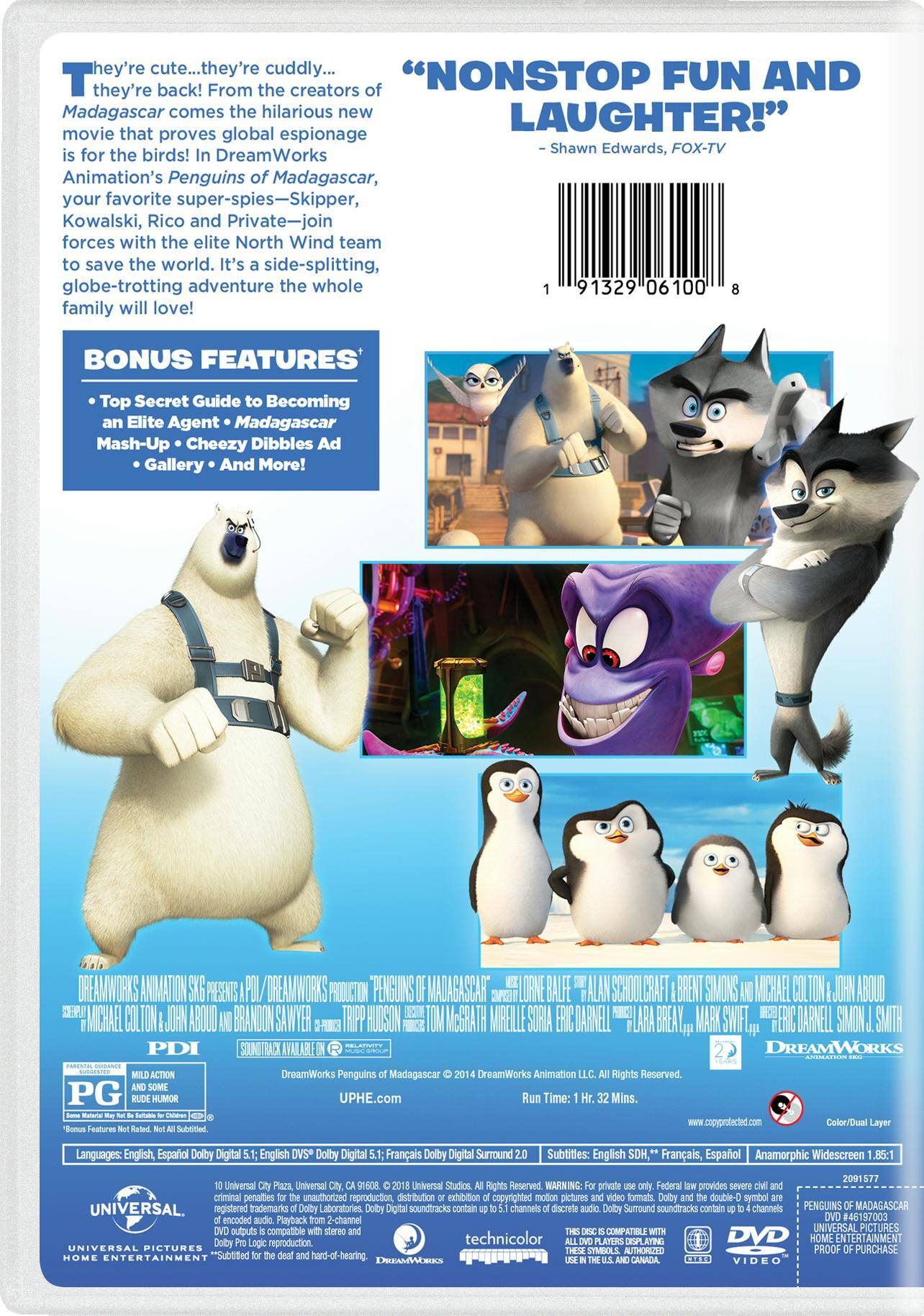 Angle. Penguins of Madagascar (DVD New Box Art) [DVD].