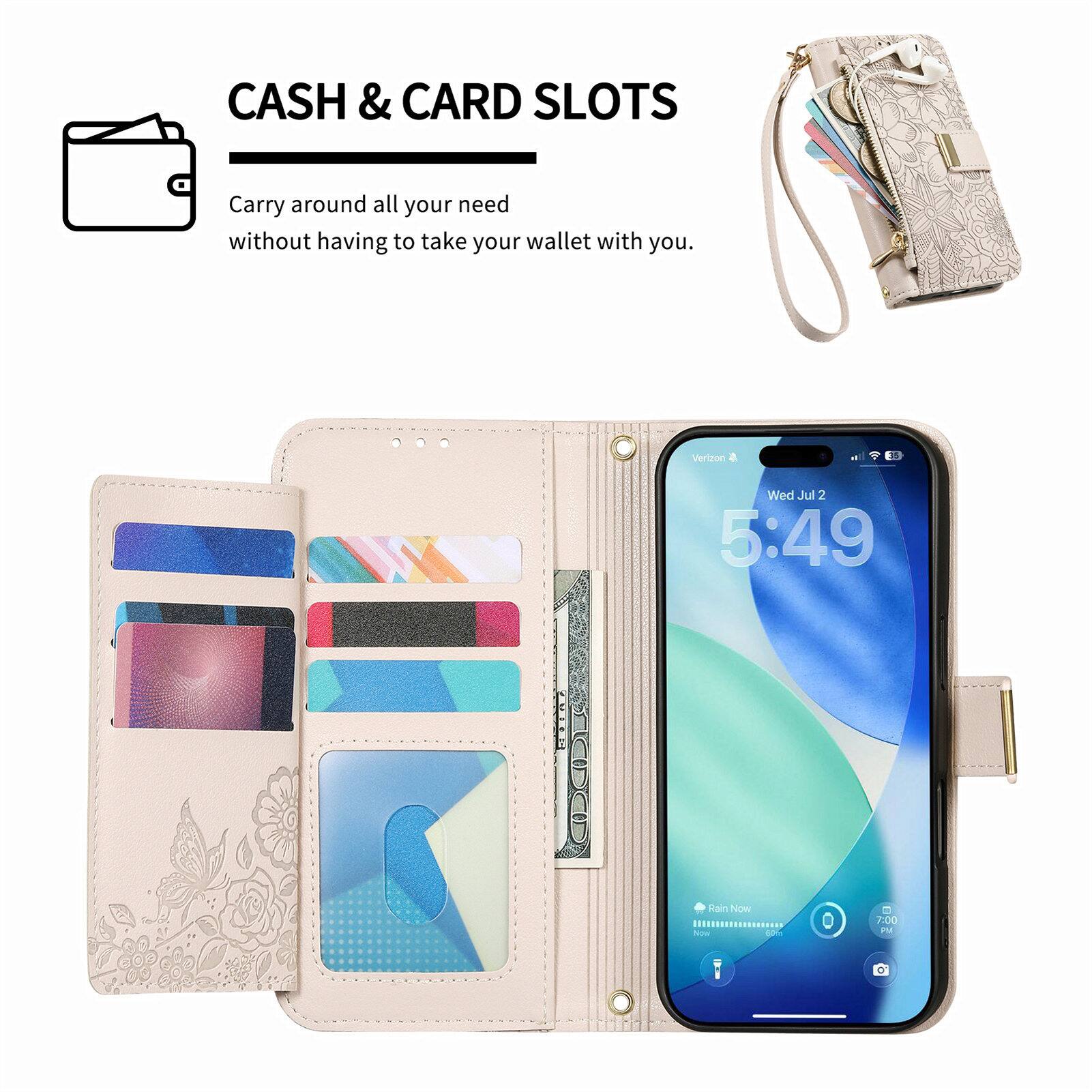 CASH & CARD SLOTS  
Carry around all your need without having to take your wallet with you.  

Verizon  
Wed Jul 2  
5:49 PM  

Rain Now  
70°