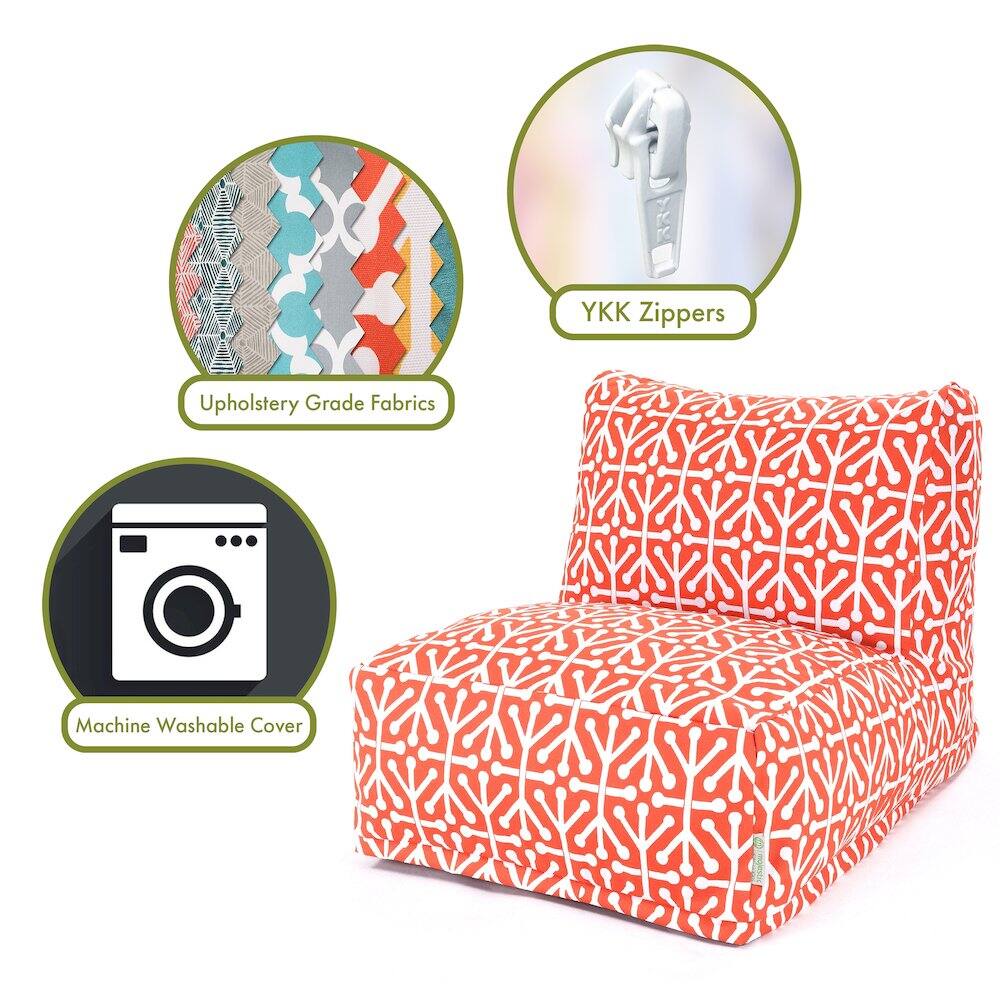 - Upholstery Grade Fabrics
- YKK Zippers
- Machine Washable Cover