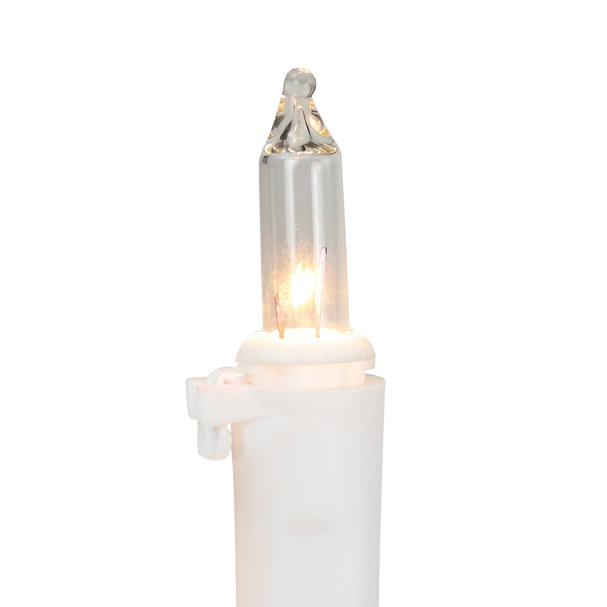 Alt View 3. Brite Star - Patriotic Chasing Mini Light Set - Red, Clear and Blue - 34ft White Wire - 150ct - Red.