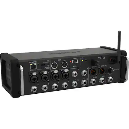SOS USB MIDI OUT WIPI N REMOTE CLIENT MR12 ETHERNET 1 7 ACCESS POINT 2 B 3 9 da 10 10-7 5 11 -2 5 12 MAIN AUX 1 MAIN R AUX 2 MN LEVEL