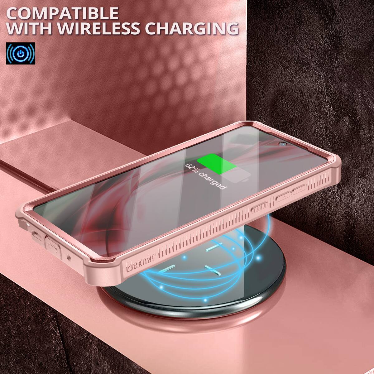 COMPATIBLE WITH WIRELESS CHARGING 62% charged