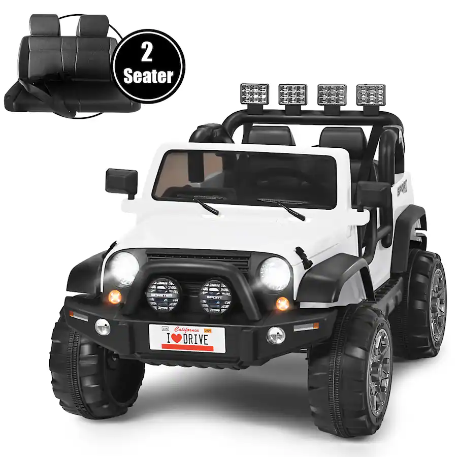 Gymax 12V Electric Kids Ride On Car w/ Remote Control Storage Box Music ...