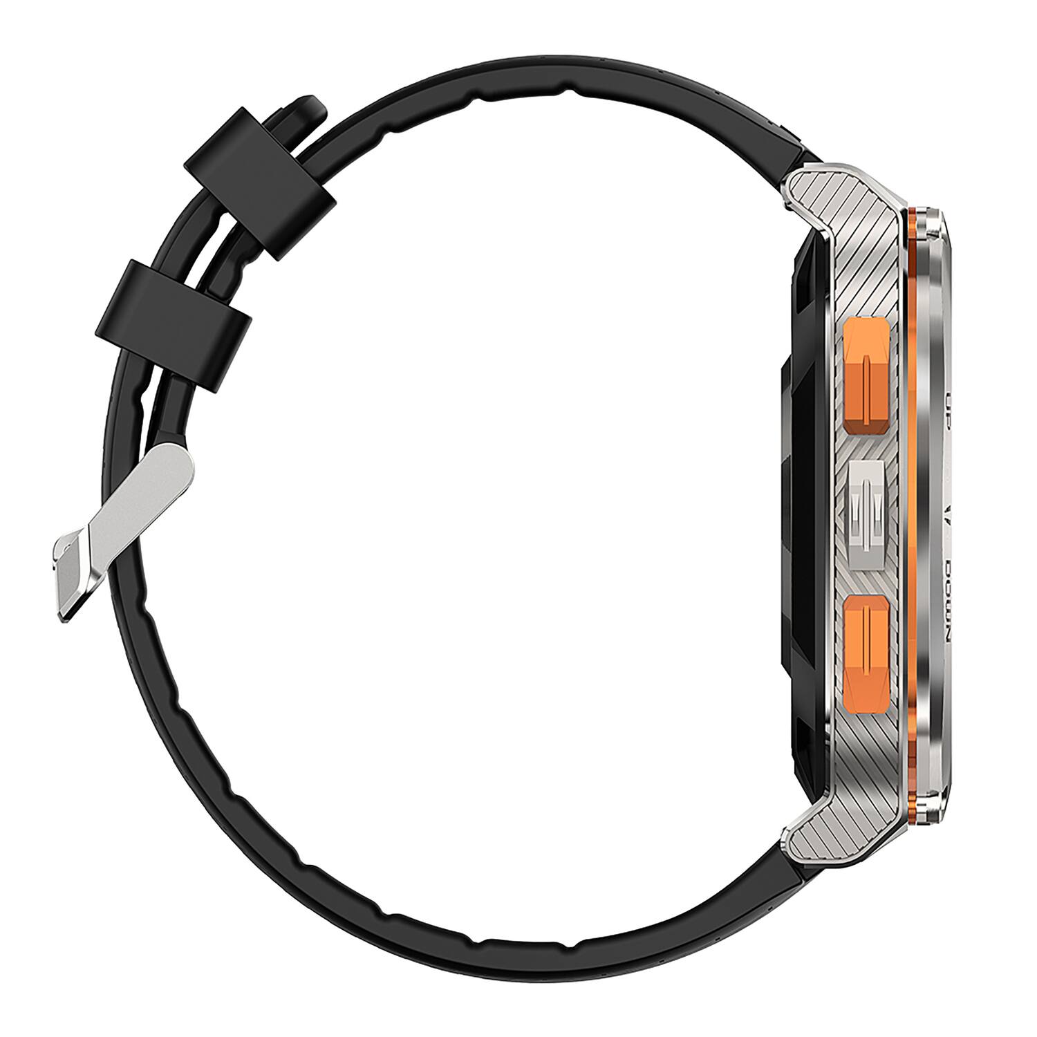 Alt View 7. KOSPET - M3 Ultra GPS Smartwatch 1.96" AMOLED Touchscreen, Bluetooth, 170+ Sports Modes, Military-Grade Protection - Silver.