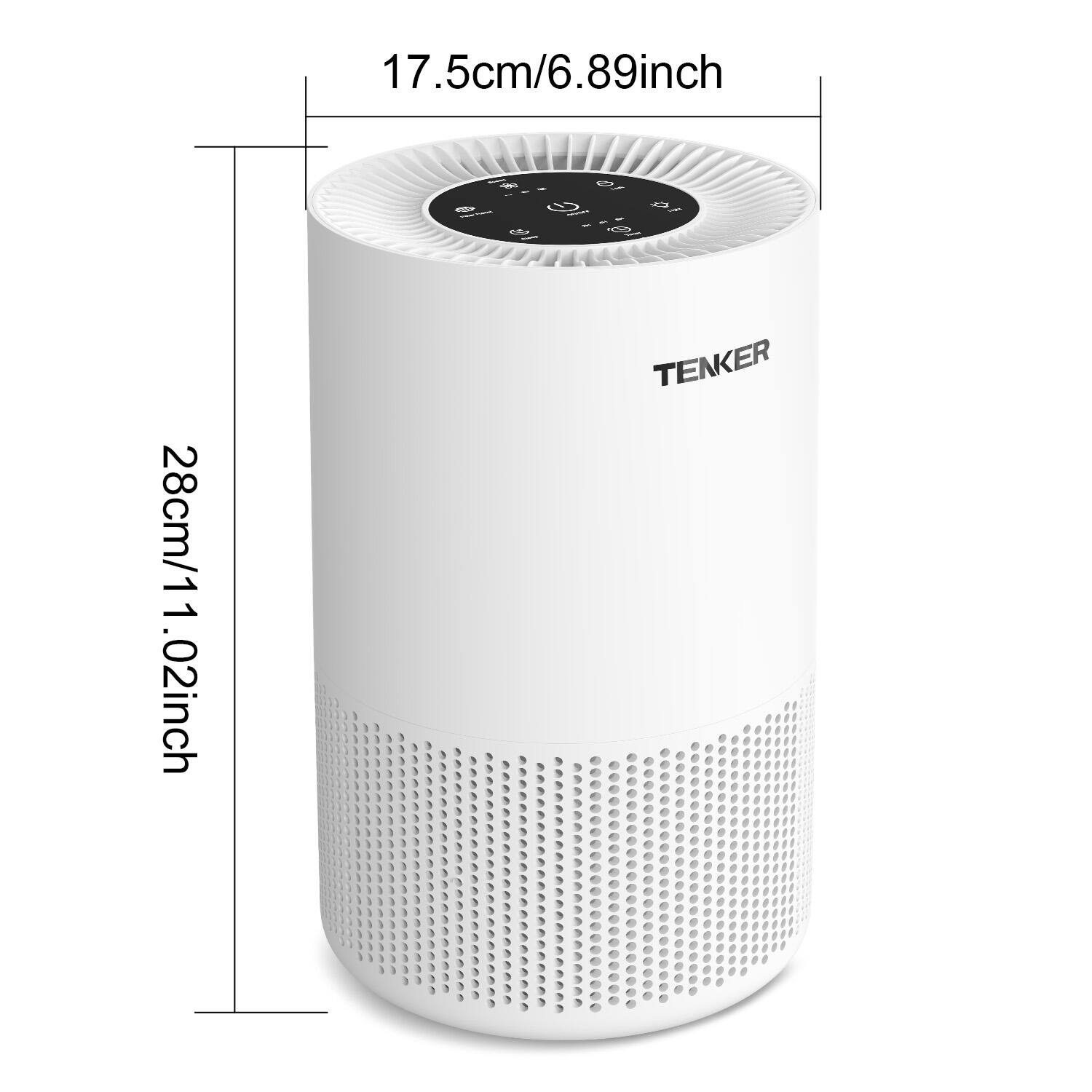 17.5cm/6.89inch - 28cm/11.02inch  
TENKER