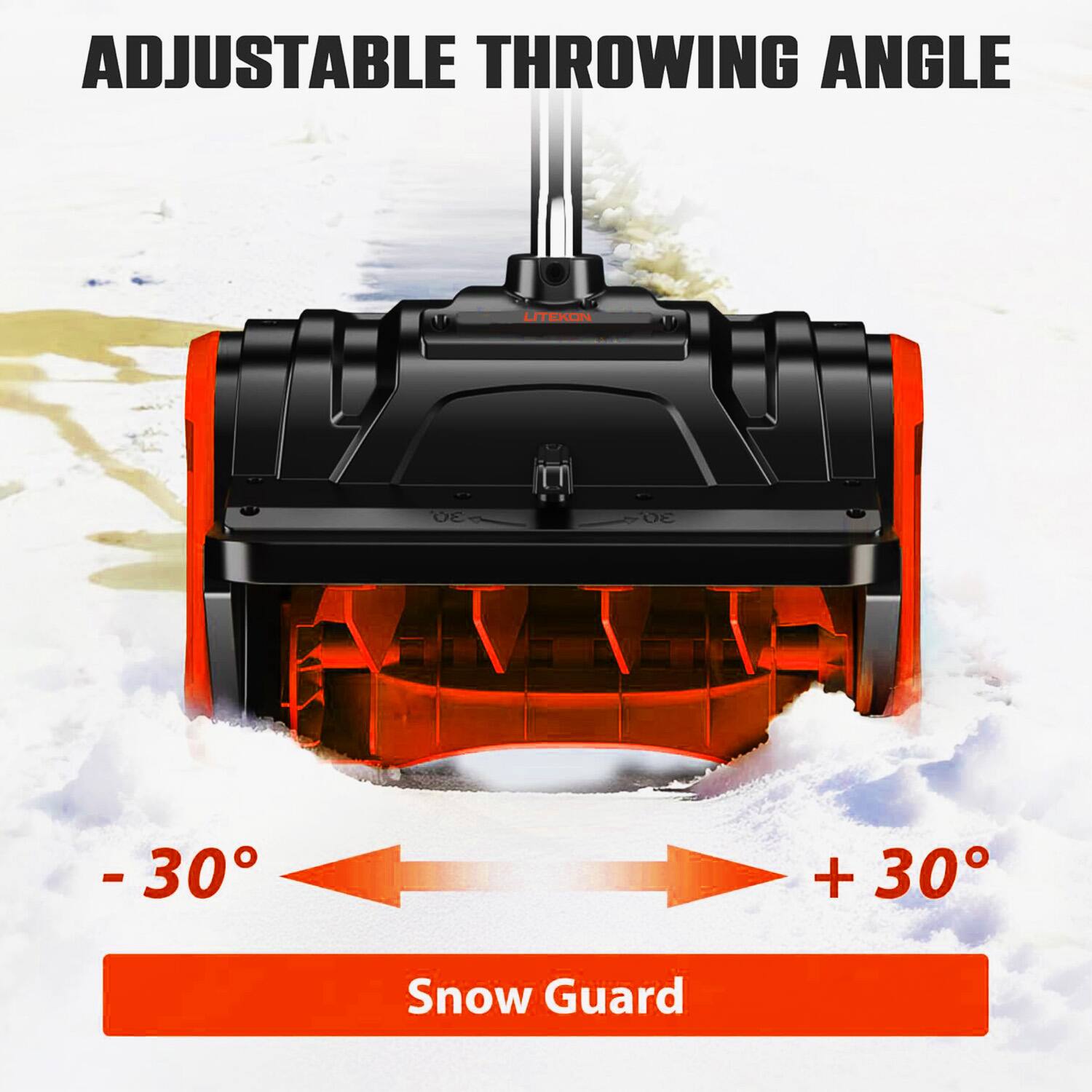 ADJUSTABLE THROWING ANGLE

-30° +30°

Snow Guard