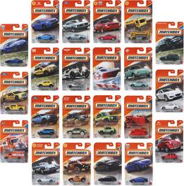 Mattel - Matchbox 1:64 Basic Car Collection 24-Piece B Assortment - COLLECTIBLES - Multicolor