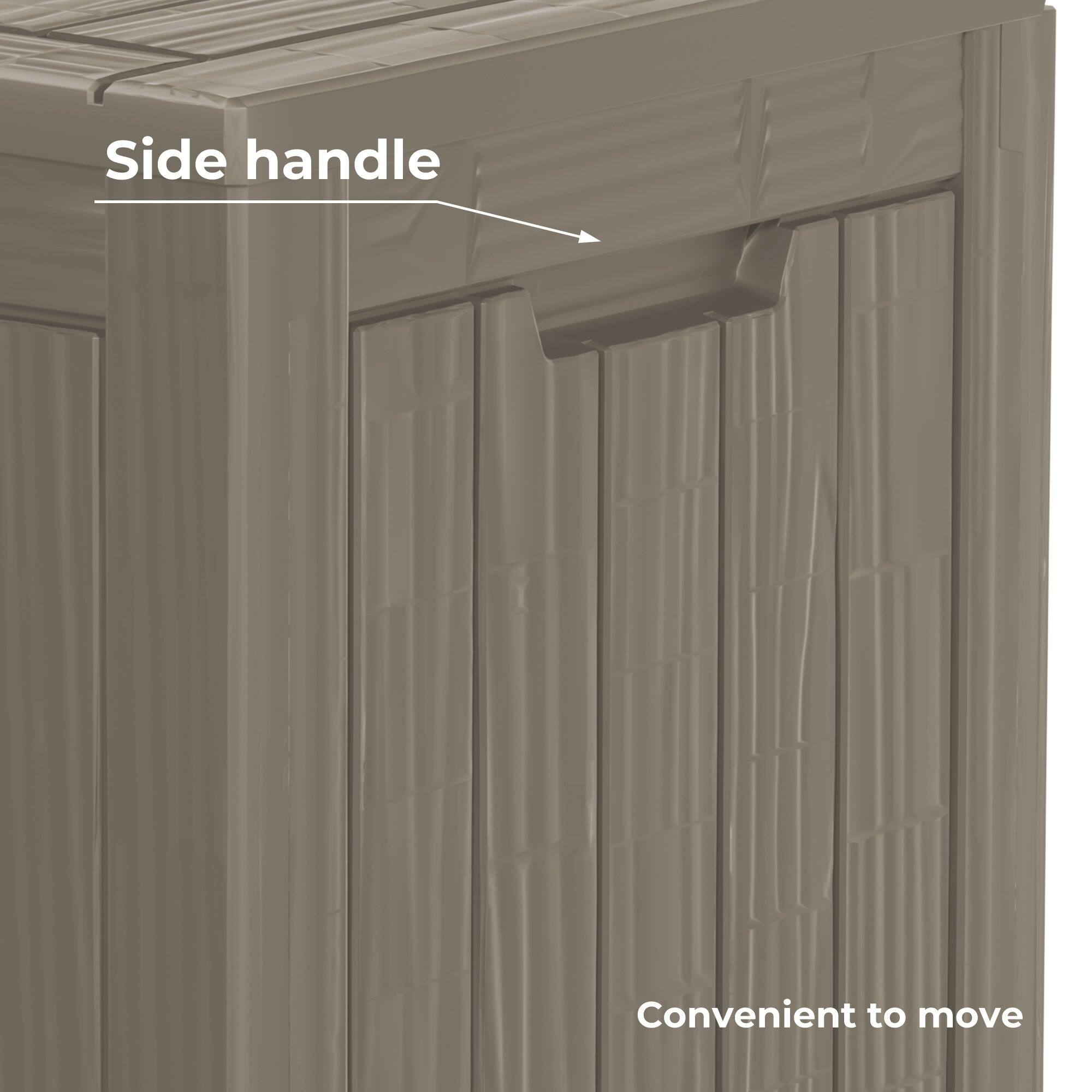 Side handle  
Convenient to move