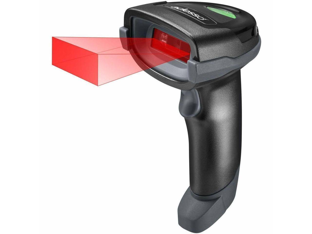Alt View 7. Adesso - Adesso 2D Barcode Scanner - Wireless/Bluetooth/Wired - IP42 - Retail, Inventory - Black.