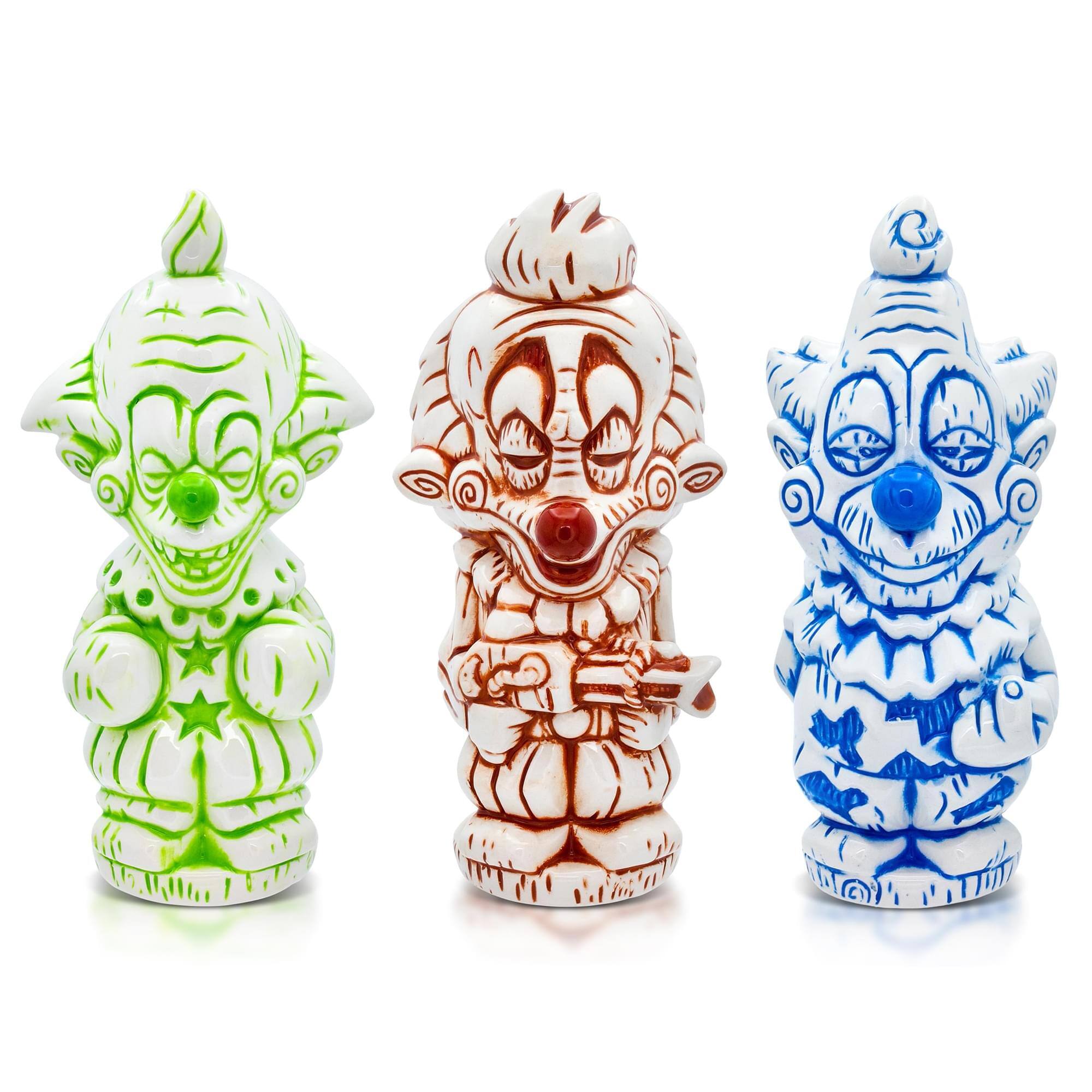 Front. Toynk - Geeki Tikis Killer Klowns From Outer Space Ceramic Mug Set of 3 - Assorted.
