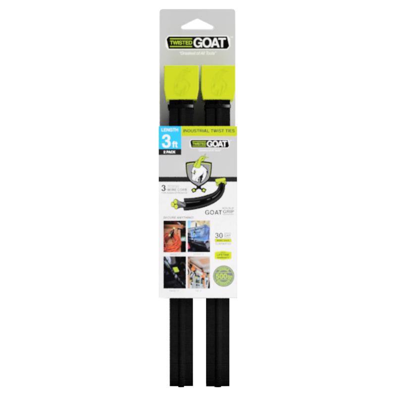 Best Buy® - Twisted Goat 36 in. L Twist Ties 2 pk - Black price history on PriceWatchPro