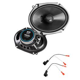 NVX - 2005-2014 Ford Mustang - 6x8-Inch N-Series Rear Speaker Upgrade Kit - Black