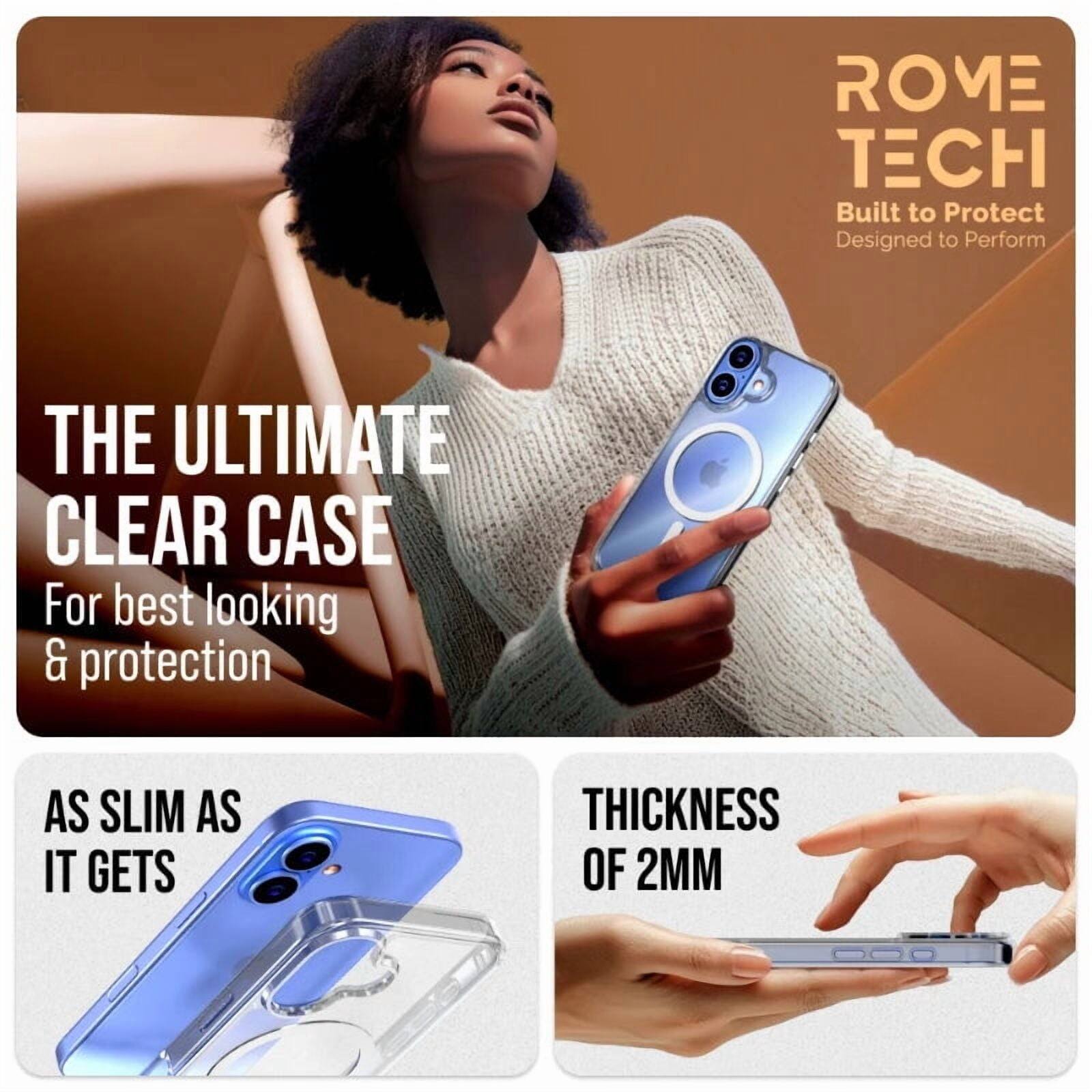 ROME TECH  
Built to Protect  
Designed to Perform  

THE ULTIMATE CLEAR CASE  
For best looking & protection  

AS SLIM AS IT GETS  

THICKNESS OF 2MM