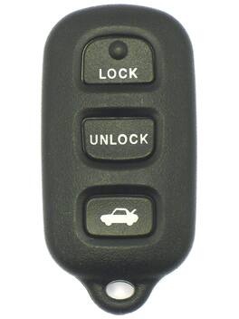 Car Keys Express - Toyota Keyless Entry Remote - 4 Buttons (Lock, Unlock, Trunk, and Panic) - Black