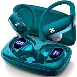 VEAT00L - VEATOOL T6 Wireless Earbuds Bluetooth Headphone Sport, Bluetooth 5.4 Earbud, 72Hrs Earphone with Earhook - Green