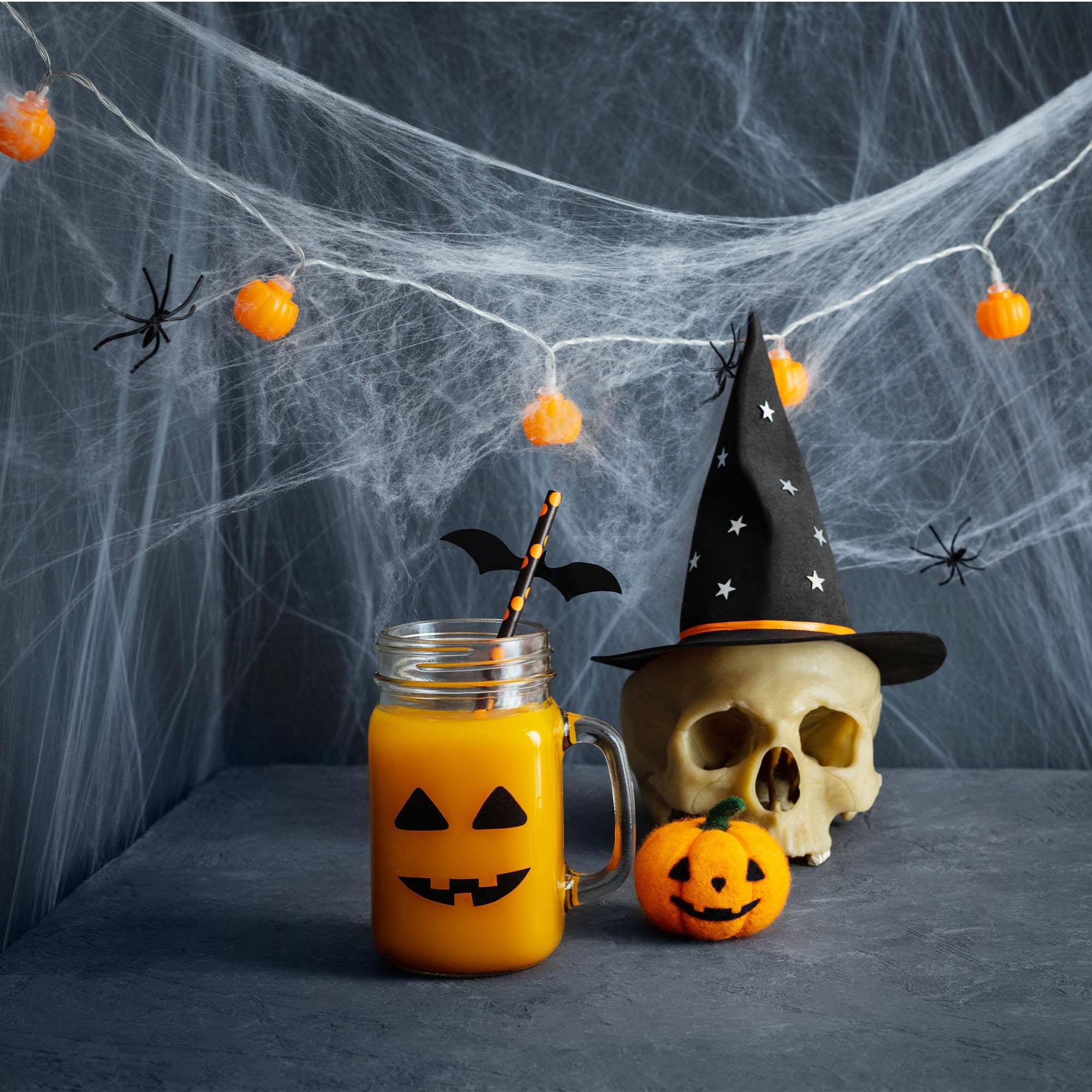 Alt View 10. Funworld - Super Stretch White Spider Web Prop 4.2 Oz - White.