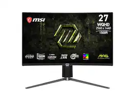 MSI - MAG 274CQPDF X32 27" Dual Mode QHD 320Hz/FHD 400Hz HDR Gaming Monitor, FreeSync, Adjustable Stand - Black