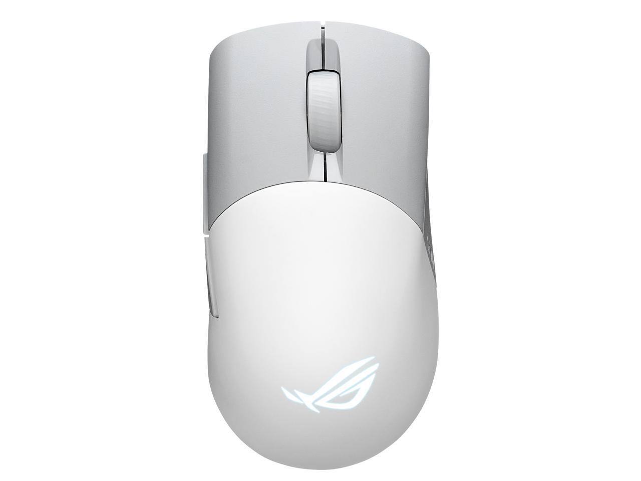 ASUS - ROG Keris Wireless Mouse, Tri-mode, 36000 DPI, 5 Buttons, SpeedNova - Wireless - White