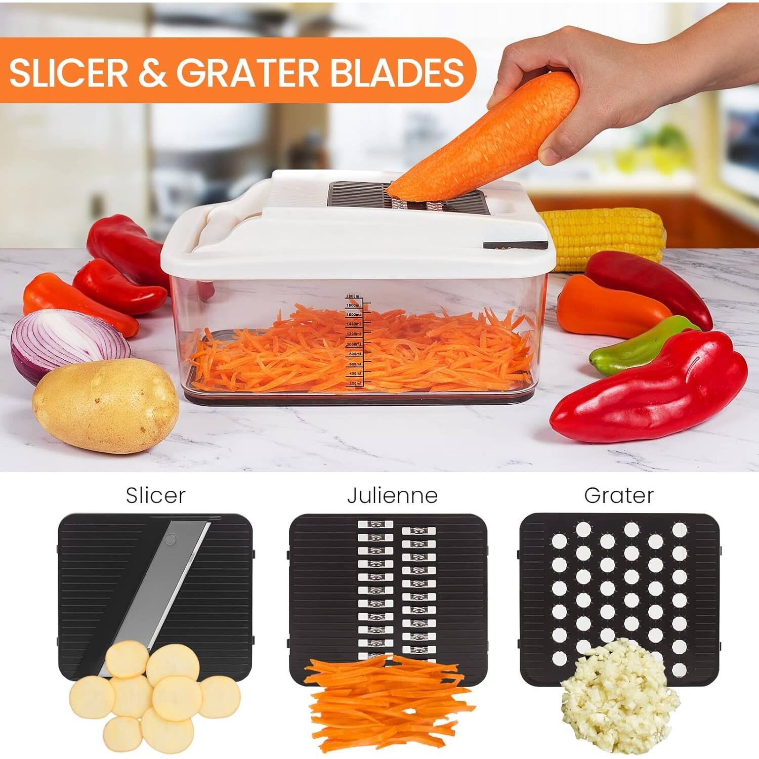 Slicer & Grater Blades

Slicer
Julienne
Grater