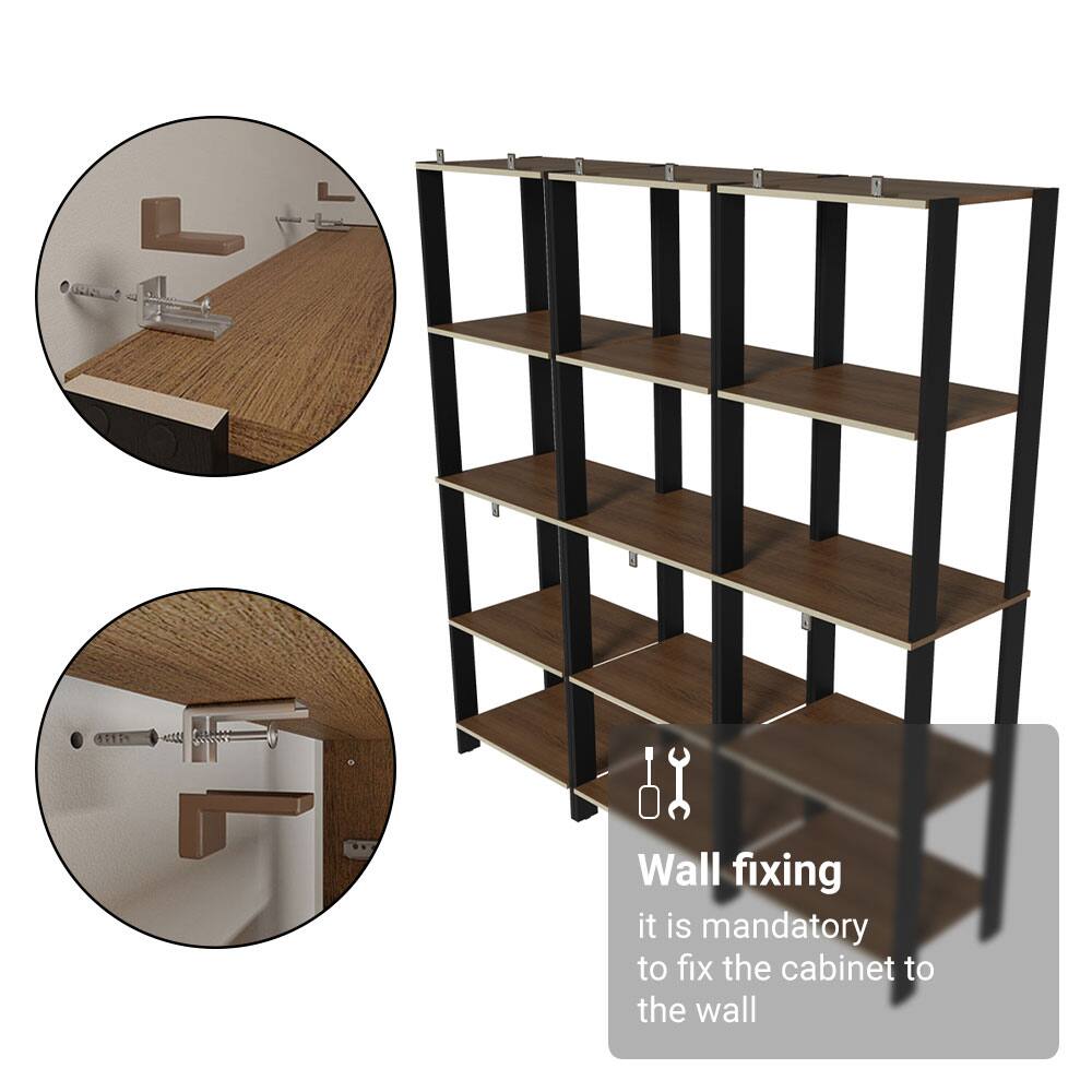 Wall fixing  
it is mandatory to fix the cabinet to the wall