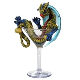 Pacific Trading - Martini Dragon Figurine by Stanley Morrison 8.5 inch