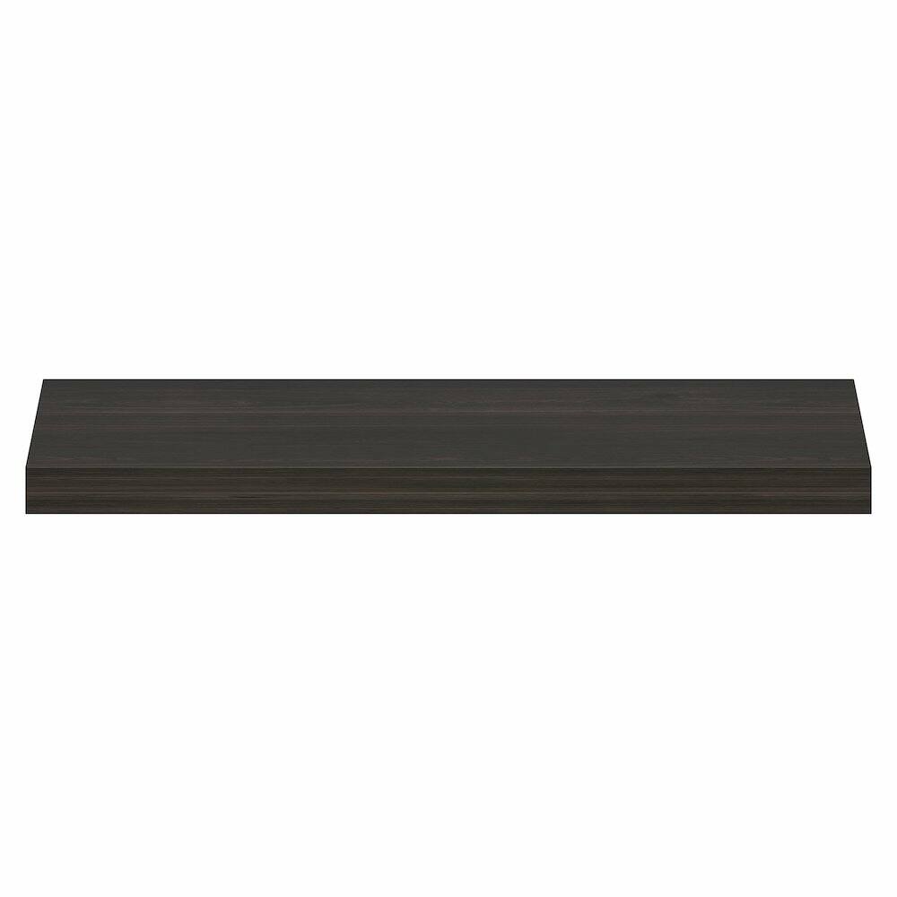 Left. Furinno - TANNA Floating Shelves for Wall, 9 x 35 Wall Shelf, Thick Shelf Wall Mounted Floating Shelf with Invisible Brackets - Tobacco Oak.