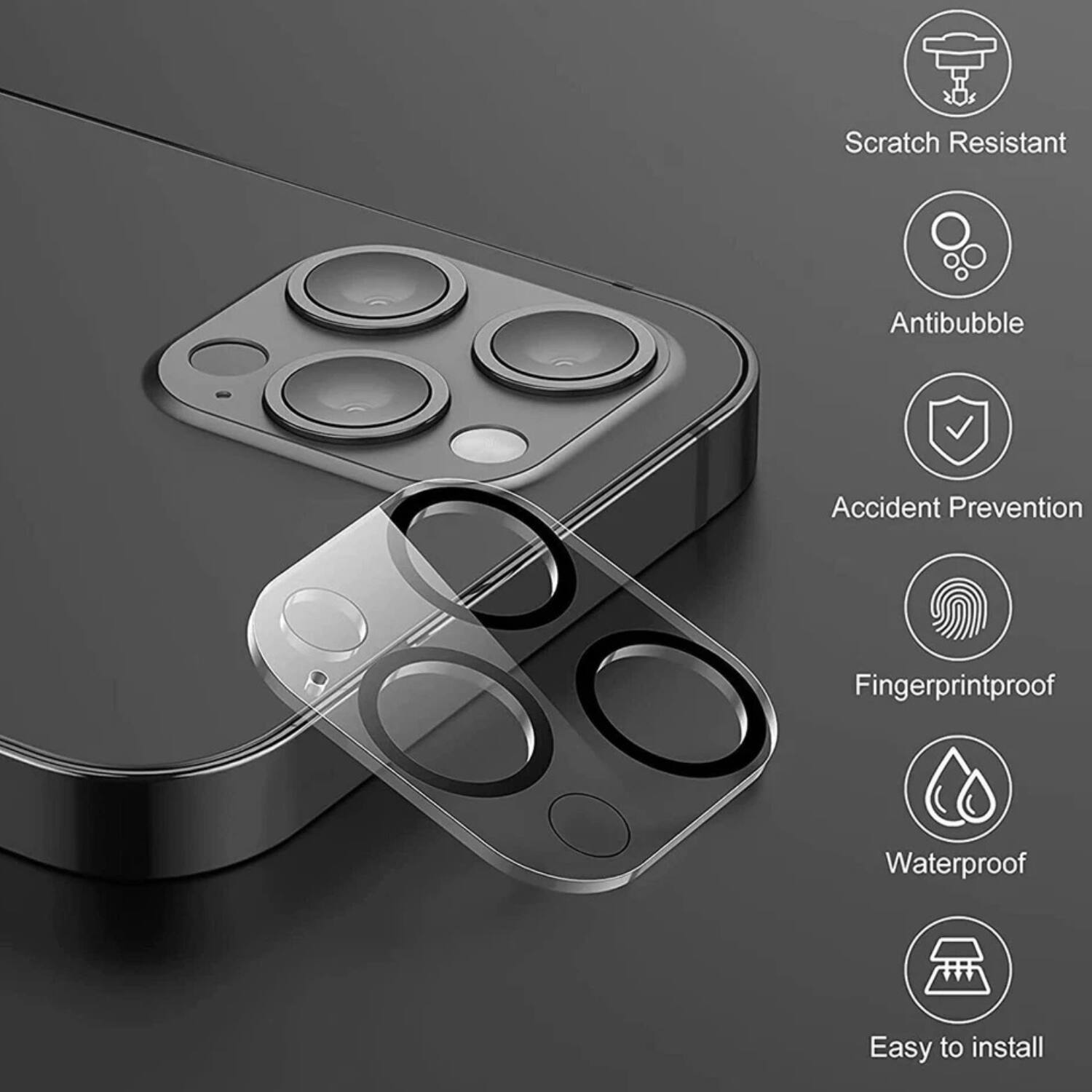 - Scratch Resistant
- Antibubble
- Accident Prevention
- Fingerprintproof
- Waterproof
- Easy to install