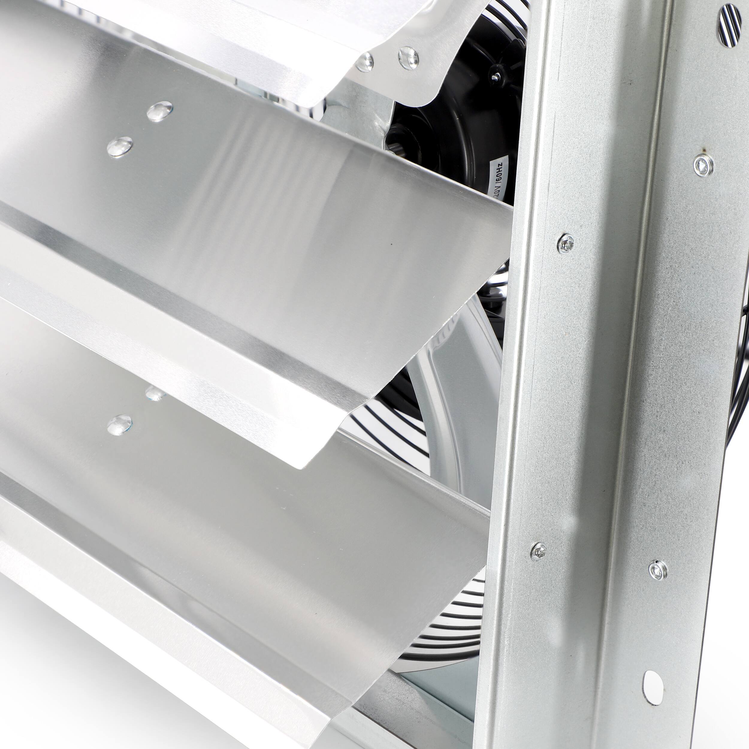 Alt View 5. VieAir - Vie Air 12 Inch Shutter Exhaust Fan with Power Cord - Silver.