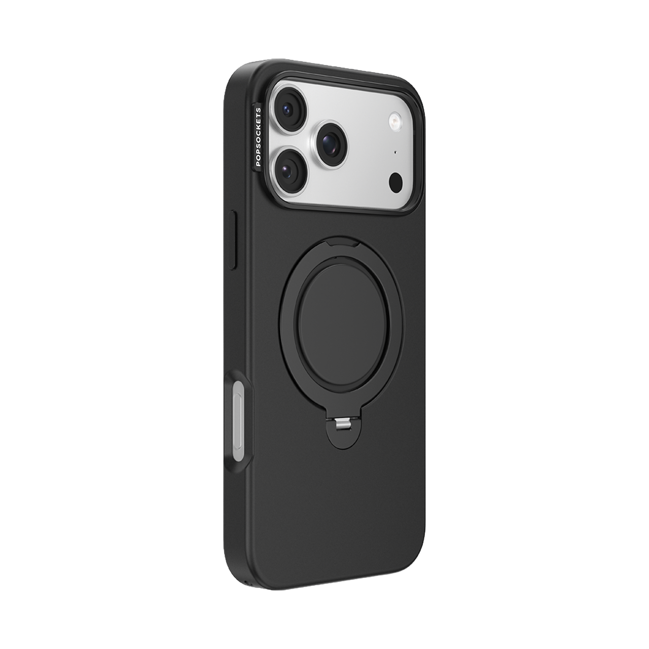 Angle. PopSockets - Low Pro Case iPhone 18 Pro Max/17 Pro Max - Black.