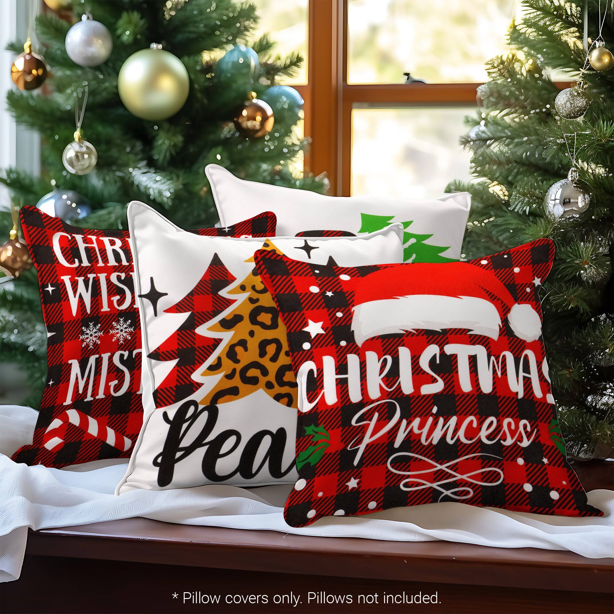 CHR WIS MIS CHRISTMA Pea Princess  
* Pillow covers only. Pillows not included.